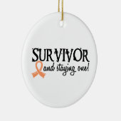 Décoration En Céramique Survivant utérin 18 de Cancer (Droite)