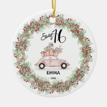 Sweet 16 Signature Script Voiture Photo Verdure