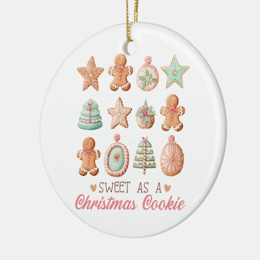 Décoration En Céramique Sweet as a Christmas Cookie (Gauche)