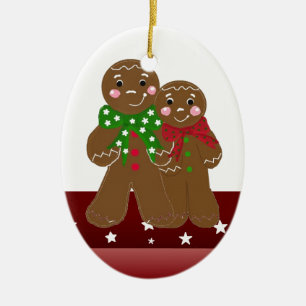 Décoration En Céramique Sweet Gingerbread Hommes