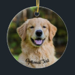 Décoration En Céramique Sweet golden Retriever<br><div class="desc">Sweet Golden Retriever Dog</div>
