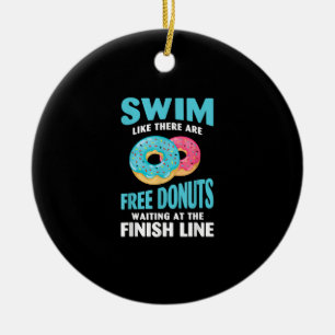 Décoration En Céramique Swimming Lover