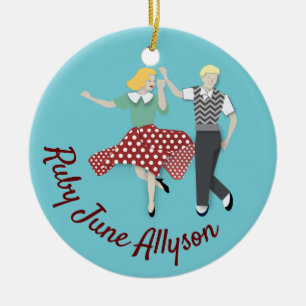 Décoration En Céramique Swing Dance