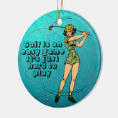 Décoration En Céramique Swing in Laughter : Retro Golf (Gauche)