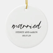 Décoration En Céramique Sydney Premier Noël marié moderne (Devant)