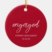 Décoration En Céramique Sydney Red First Christmas Engagé Moderne (Devant)