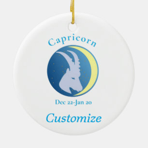 Décoration En Céramique Symbole Capricorne Thunder_Cove