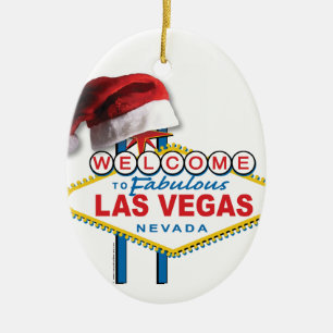 Décoration En Céramique SYMBOLE DE FÊTES DE Noël À Las Vegas