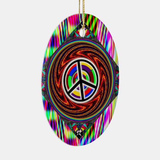 Décoration En Céramique SYMBOLE DE LA PAIX Swirl (Droite)