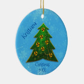 Décoration En Céramique Symbole de l'arbre et de la radiation Noël (Droite)