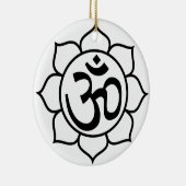 Décoration En Céramique Symbole de l'OM de fleur de Lotus (Droite)