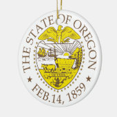 Décoration En Céramique Symbole de l'Oregon (Gauche)
