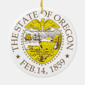 Décoration En Céramique Symbole de l'Oregon (Dos)
