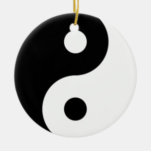Décoration En Céramique Symbole de Yin Yang