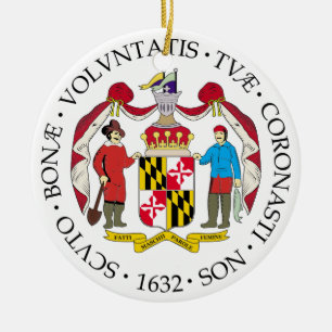 Décoration En Céramique Symbole du Maryland
