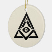 Décoration En Céramique Symbole franc-maçonnerie (Gauche)