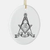 Décoration En Céramique Symbole franc-maçonnerie (Droite)