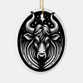 Décoration En Céramique SYMBOLE Horoscope Taurus Symbole et traits (Droite)