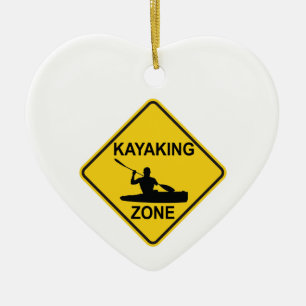 Décoration En Céramique SYMBOLE ROUTIER DE Kayak