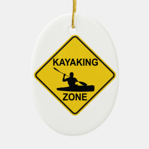 Décoration En Céramique SYMBOLE ROUTIER DE Kayak