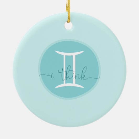 Décoration En Céramique SYMBOLE Zodiaque Gemini (Dos)