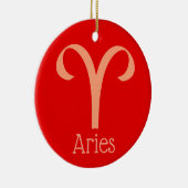 Décoration En Céramique SYMBOLE Zodiaque SYMBOLE Sun Aries (Droite)