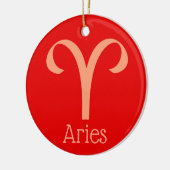 Décoration En Céramique SYMBOLE Zodiaque SYMBOLE Sun Aries (Gauche)