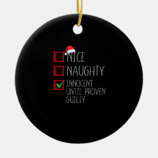 Décoration En Céramique Sympa Naughty Innocent Jusqu'à Preuve du Contraire