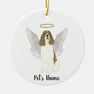 Décoration En Céramique Sympathie Springer Spaniel Anglais à foie rouge et