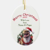 Décoration En Céramique T-Rex Dinosaur Grandson (Dos)