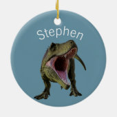 Décoration En Céramique T-rex Tyrannosaurus Dinosaur Personnalisé (Dos)