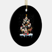 Décoration En Céramique T-shirt Chèvres d'arbre de Noël (Droite)