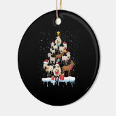 Décoration En Céramique T-shirt Chèvres d'arbre de Noël (Gauche)