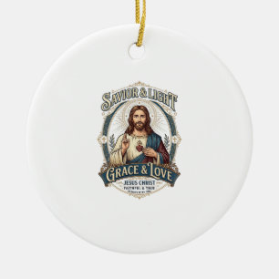 Décoration En Céramique T-shirt graphique vintage Jesus Thrift Store pour