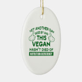 Décoration En Céramique T-shirt végétalien drôle (Droite)