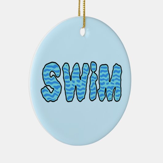 Décoration En Céramique T-shirt Wavy Swim (Droite)