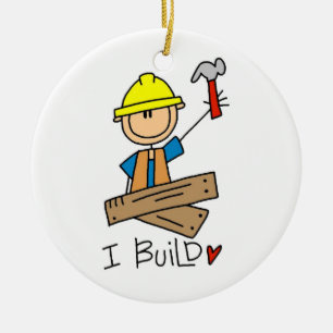 Décoration En Céramique T-shirts et cadeaux de construction du travailleur