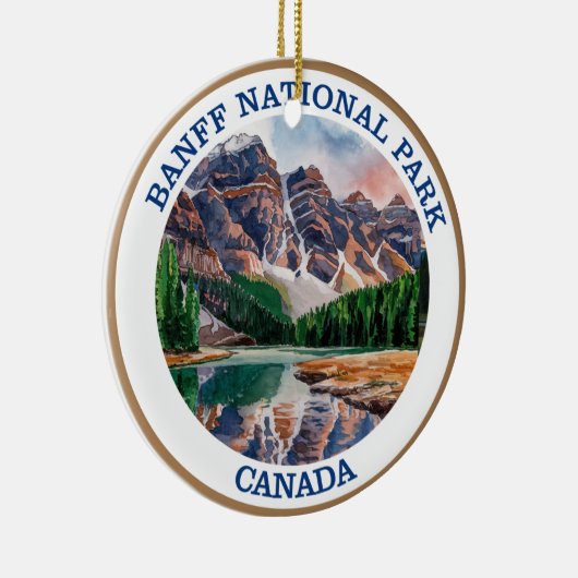 Décoration En Céramique Tableau aquarelle du parc national Banff (Droite)