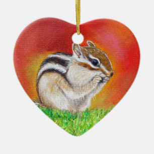 Décoration En Céramique Tableau Chipmunk