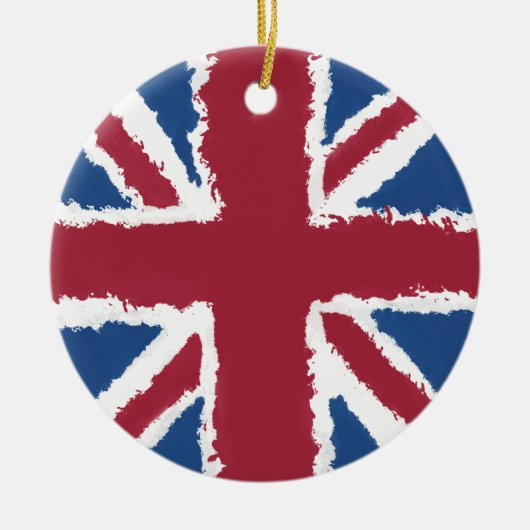Décoration En Céramique Tableau Union Jack par Heva Weva (Devant)