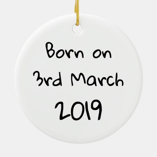 Décoration En Céramique Tabouret personnalisé et libellule nouveau-né (Dos)