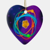 Décoration En Céramique Taches de structure atomique (Droite)