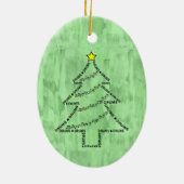 Décoration En Céramique Tambour Arbre de Noël (Dos)