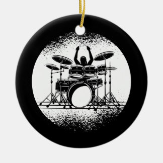 Décoration En Céramique Tambours Hommes Femmes Kit Tambour Musique Cadeau
