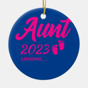Décoration En Céramique Tante féminine 2023 Annonce de grossesse en cours