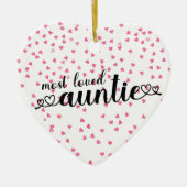 Décoration En Céramique Tante la plus aimée (Devant)