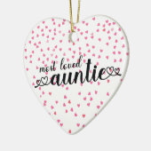 Décoration En Céramique Tante la plus aimée (Gauche)