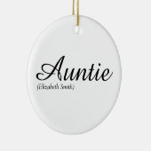 Décoration En Céramique Tante préférée, définition de tante dans un script (Droite)