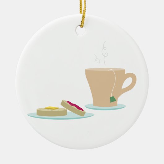 Décoration En Céramique Tapis et thé (Devant)