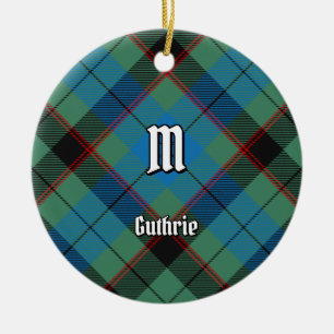 Décoration En Céramique Tartan Clan Guthrie